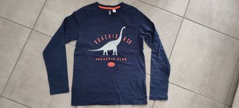 T-shirt bleu dino 10A