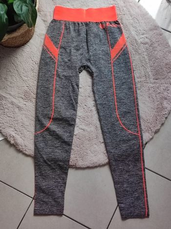 Legging gris orange taille L XL