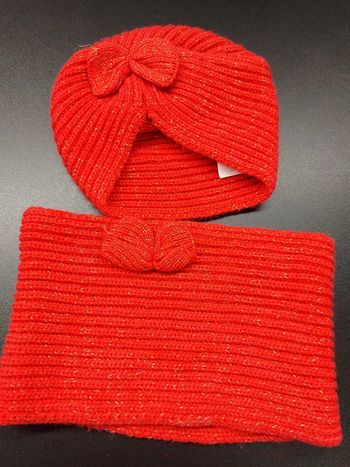 Bonnet + tour de cou mes petits cailloux