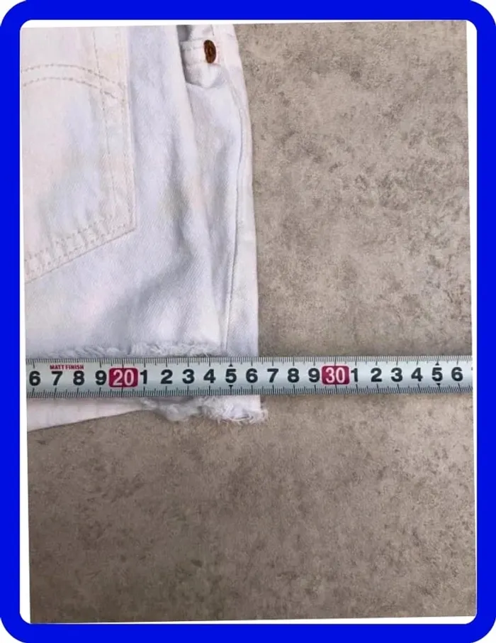 Short Levi's 501 W36 FR46 Blanc Femme Women #SHO1 - photo numéro 5