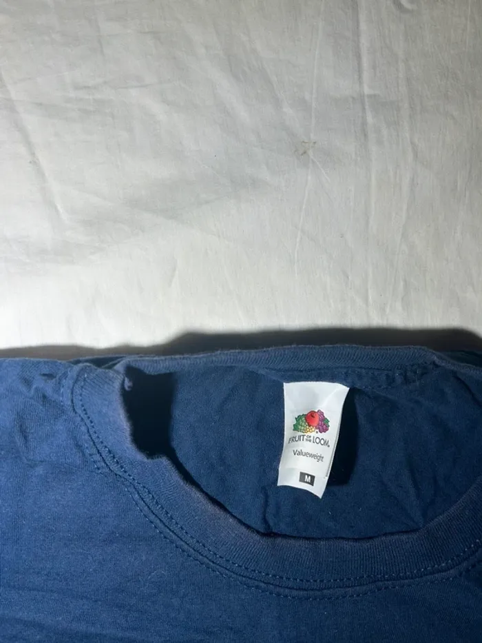 T-shirt bleu marine fruit of the loom - photo numéro 4