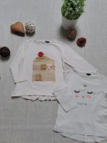 Lot de 2 t-shirts manches longues Kiabi