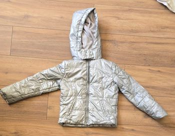 Blouson kookai argenté 8 ans en très bon etat