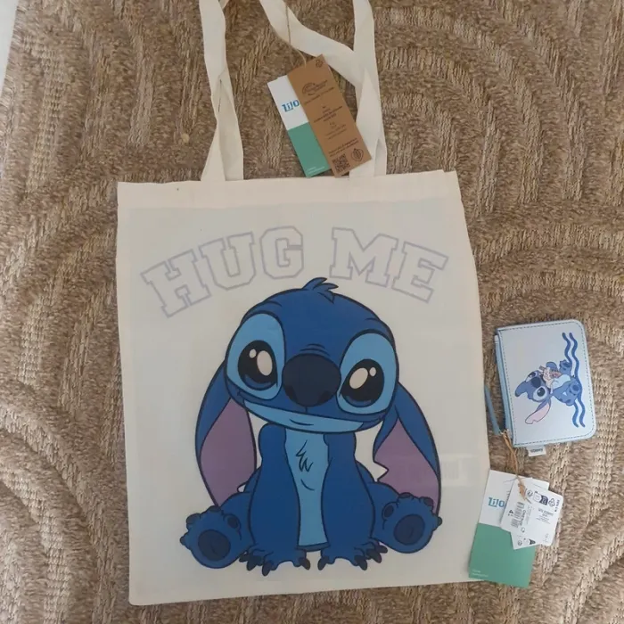 Lot sac + porte monnaie stitch - photo numéro 2