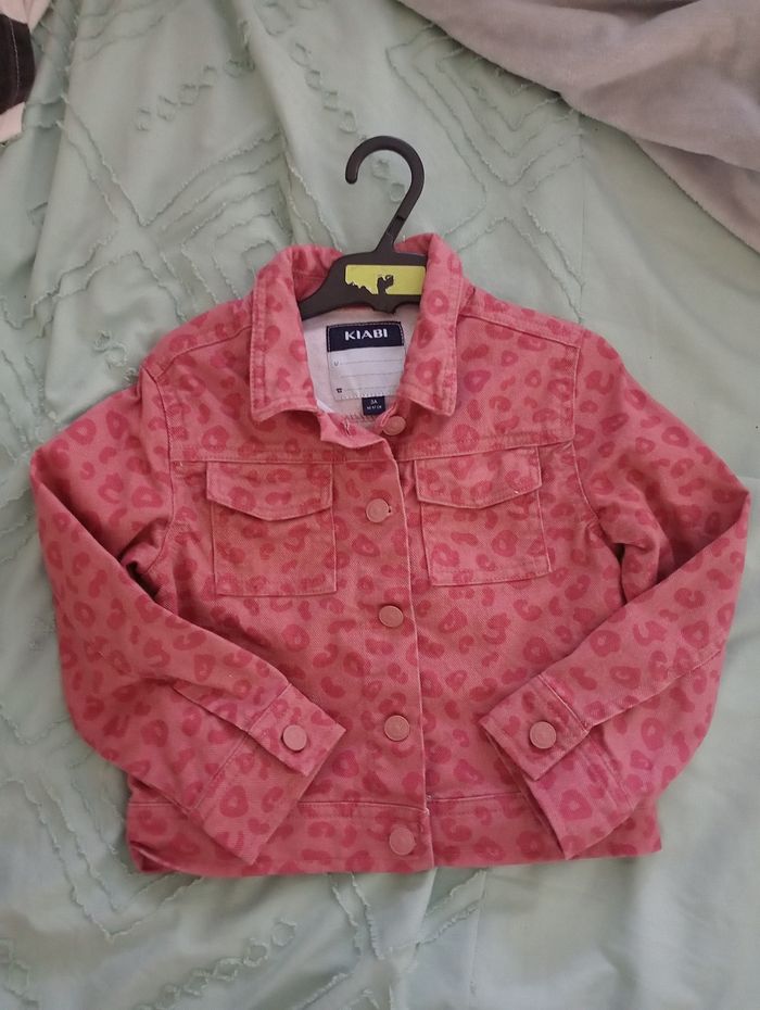 Veste en jean rose kiabi