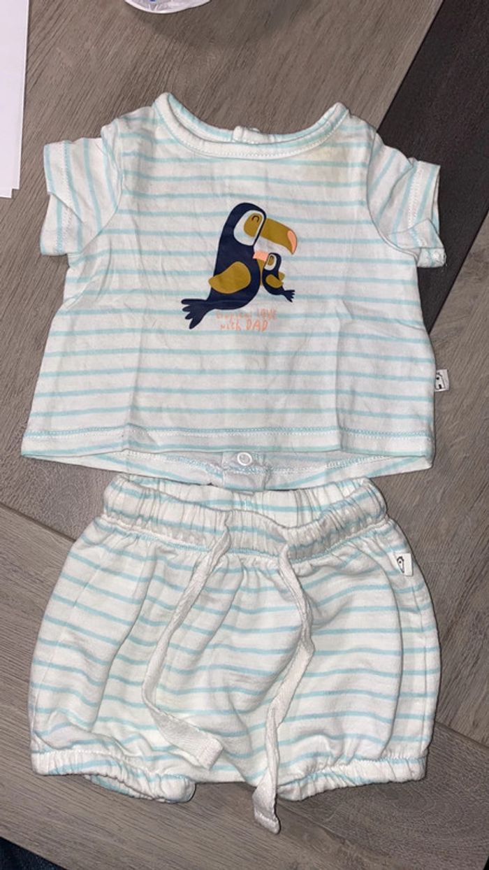 Ensemble short t-shirt bébé
