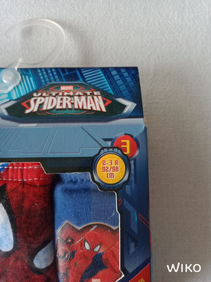 Boîte de 3 slips 2/3 ans Spider-Man - photo numéro 2