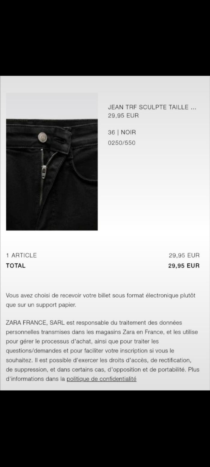 Jean taille haute skinny zara - photo numéro 4