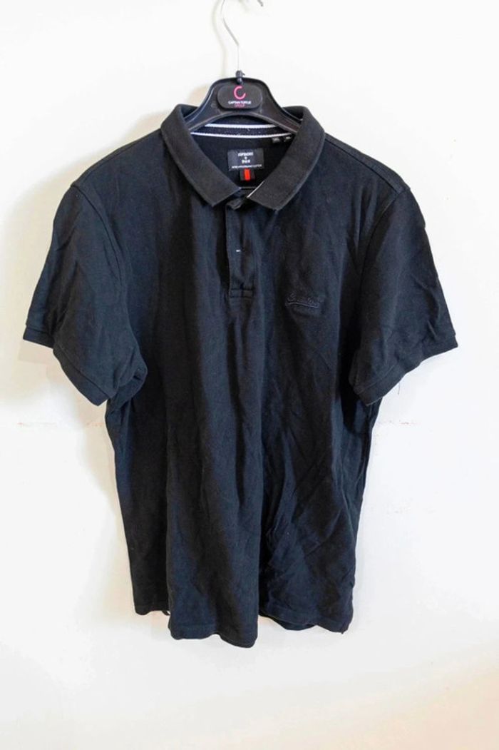 C50 polo noir Superdry XL