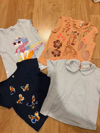 Lot de 4 t-shirts fille taille 3 ans