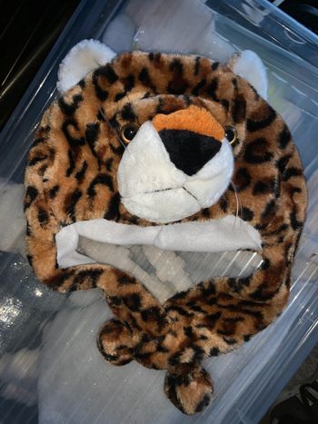 Bonnet enfant animal guépard