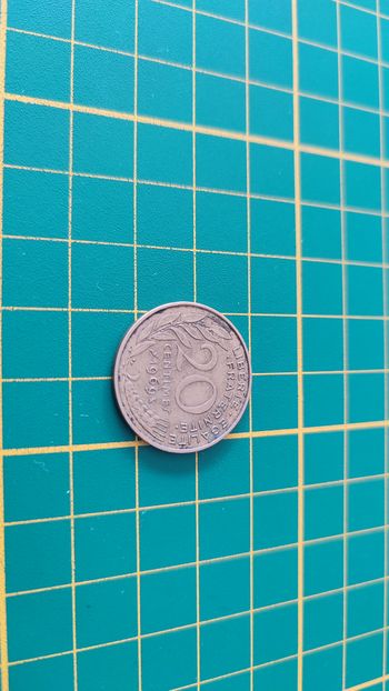 Pièce de 20 ct centimes de franc 1969 pièce de monnaie #SPDF
