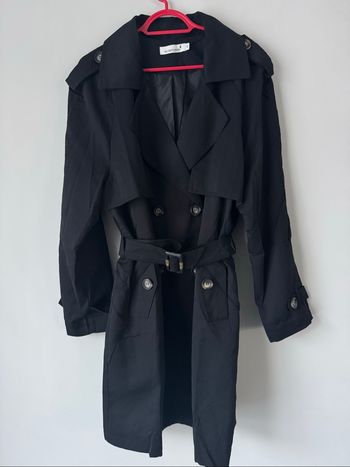 🧥 trench noir - femme - taille M - HD diffusion - neuf sans étiquette