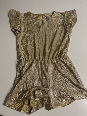 Robe short 8 ans dorée