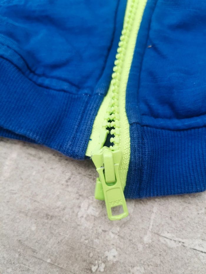 🍌Veste capuche IKKS 12mois bleu camouflage🍎 - photo numéro 5