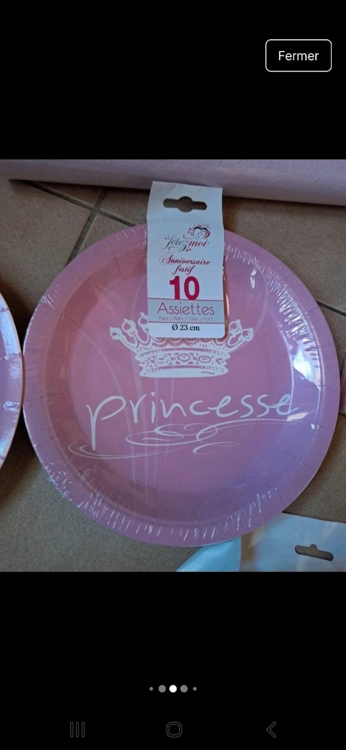 Lot décoration princesse bapteme anniversaire baby shower⁸ - photo numéro 5