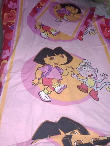 Housse de couette 1 personne +taie d'oreiller Dora