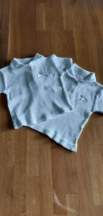 Lot 2 jolis tee-shirts manches courtes bébé fille 9 mois