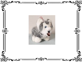 Peluche chien loup.