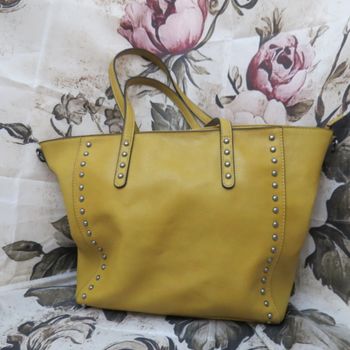 ✨ Superbe sac cabas Flora & Co – couleur moutarde tendance ! ✨