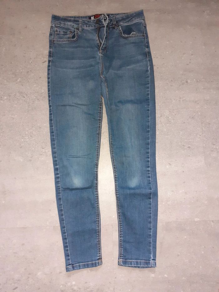 Pantacourt jean skinny