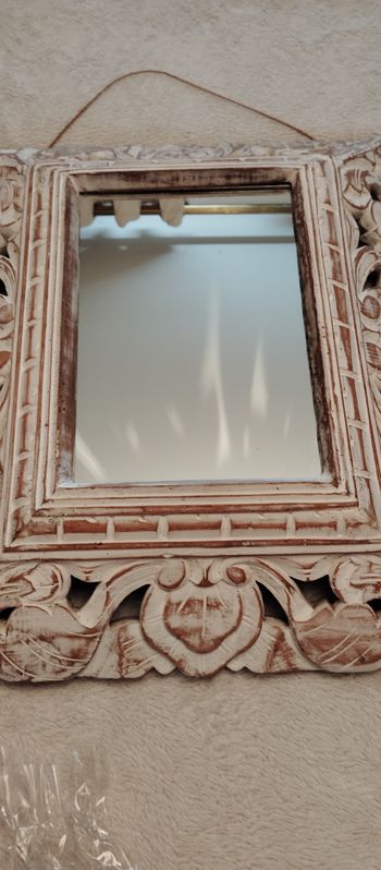 Cadre miroir effet patiné