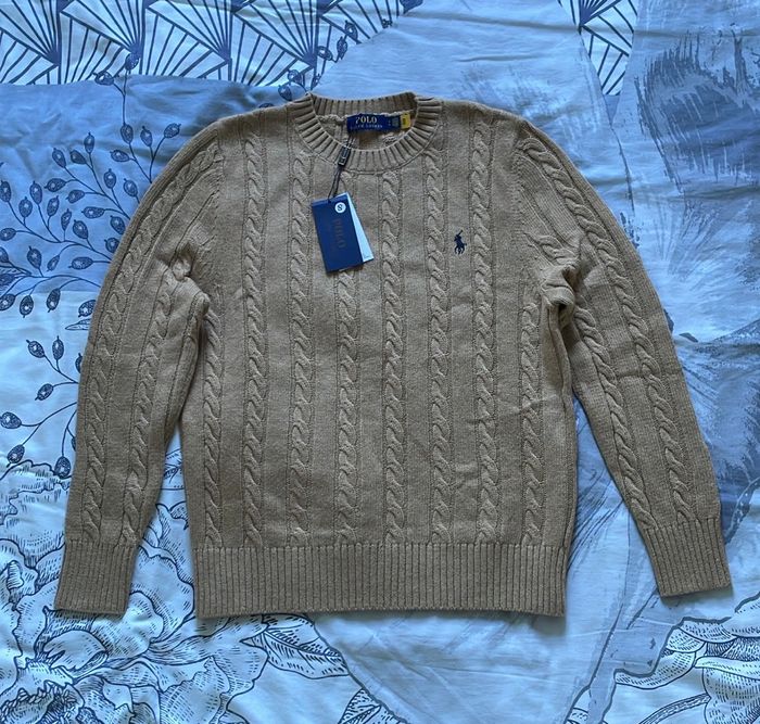 Pull Torsadé Ralph Lauren - Taille S - photo numéro 2