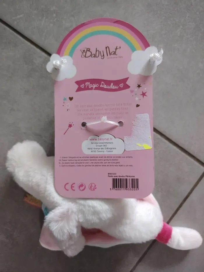 Doudou Licorne - Babynat - photo numéro 2