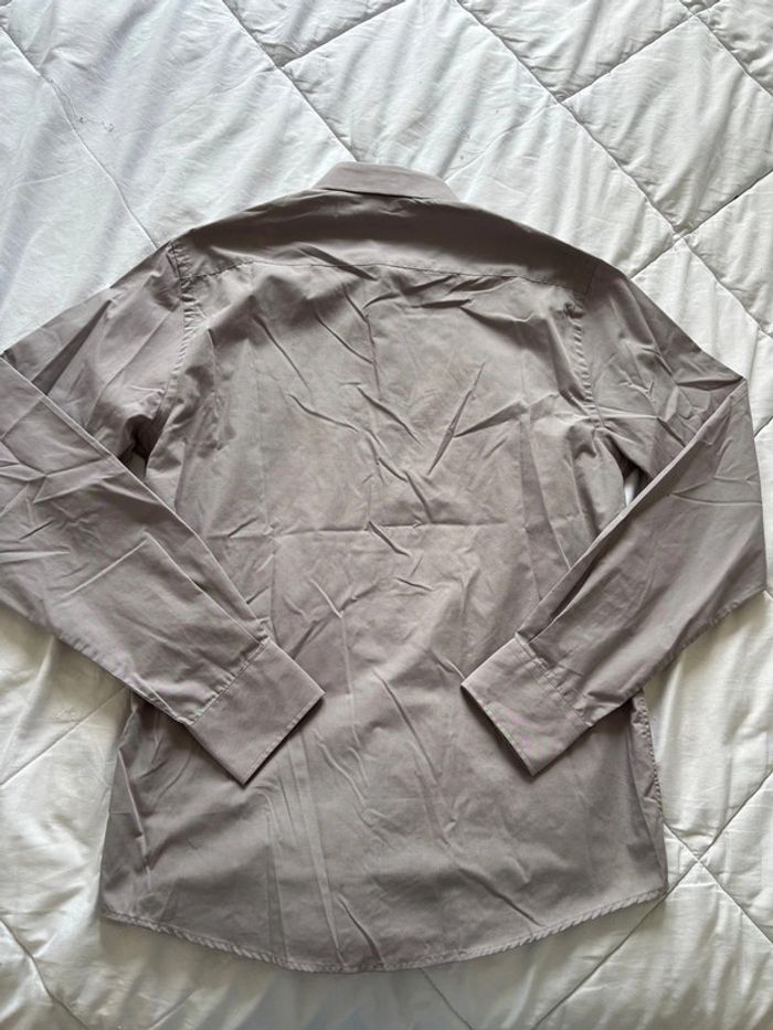 Chemise cargo club début 2000 y2k homme gris clair regular fit classique taille M 39/40 - photo numéro 5
