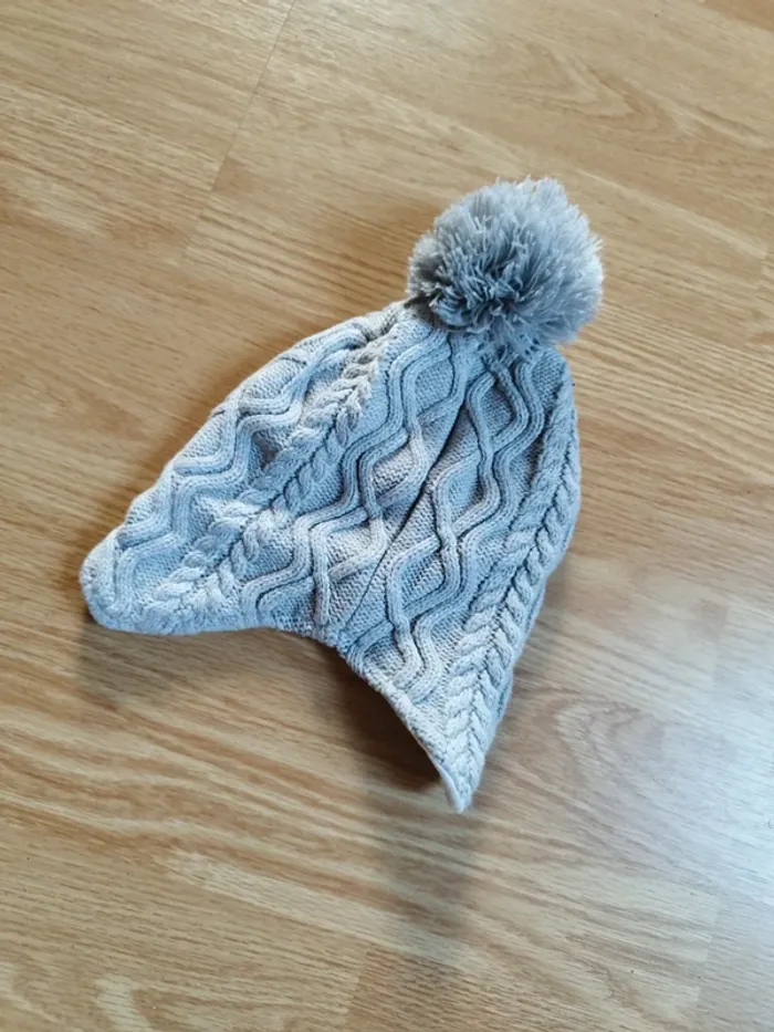 Bonnet hiver gris 9-12 mois - photo numéro 2