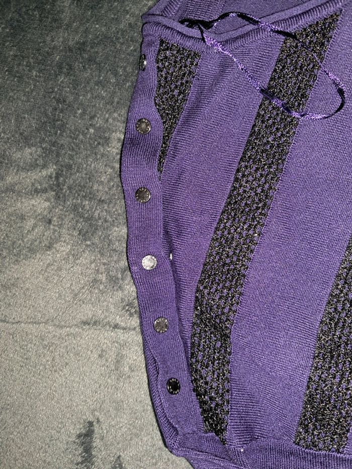 petit pull manches 3/4 à rayures Bréal - photo numéro 4