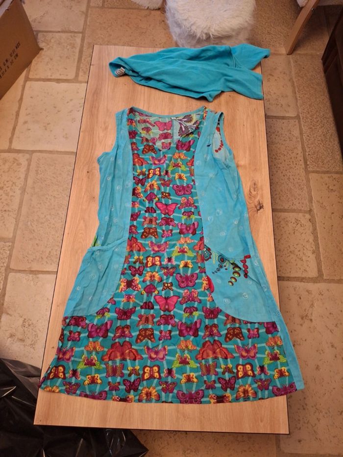 Robe d'été L /XL et gilet assorti