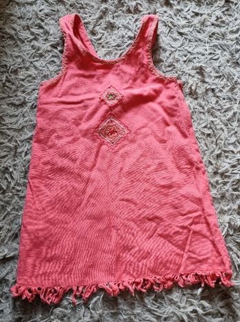 Robe salopette rose 3ans