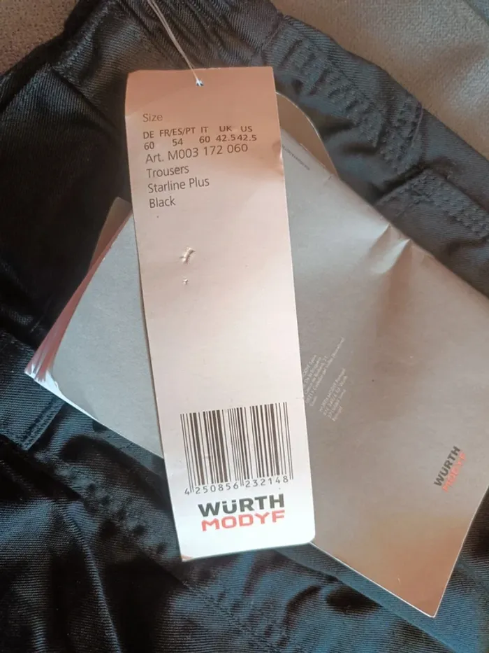 Pantalon de travail homme T54 marque Wurth - photo numéro 2