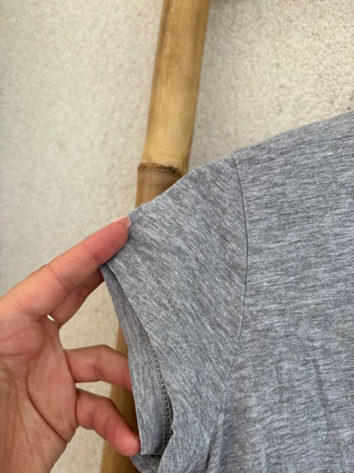 t shirt uni gris - photo numéro 4