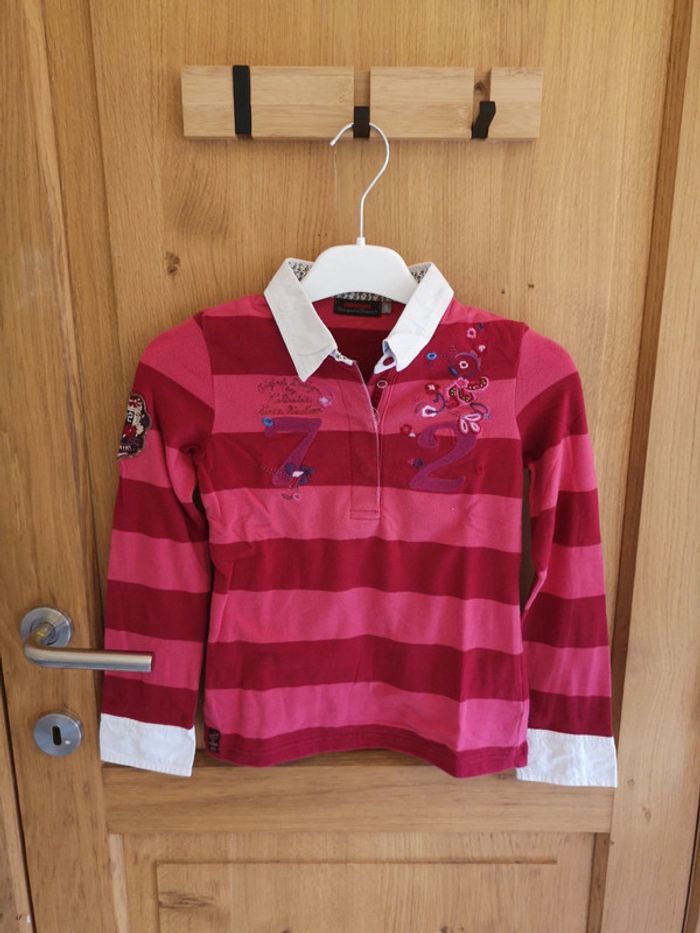 Chemise Catimini ligné en rose 8 ans