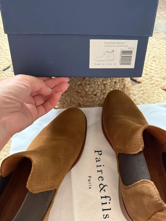 Bottines chelsea - Paire et fils - taille 40 - photo numéro 5