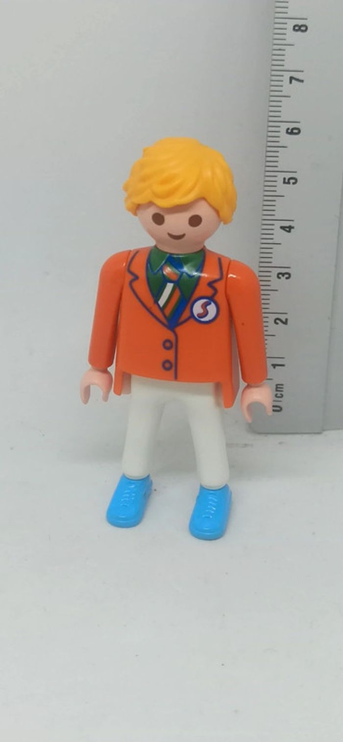 Homme vendeur livreur playmobil