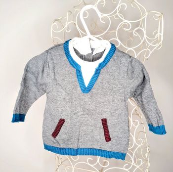 Pull gris kitchoun 6 mois