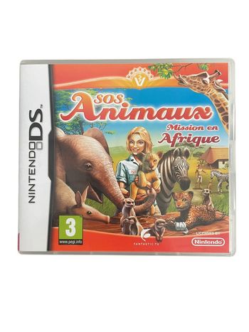 Jeu vidéo SOS Animaux mission en Afrique sur console Nintendo Ds