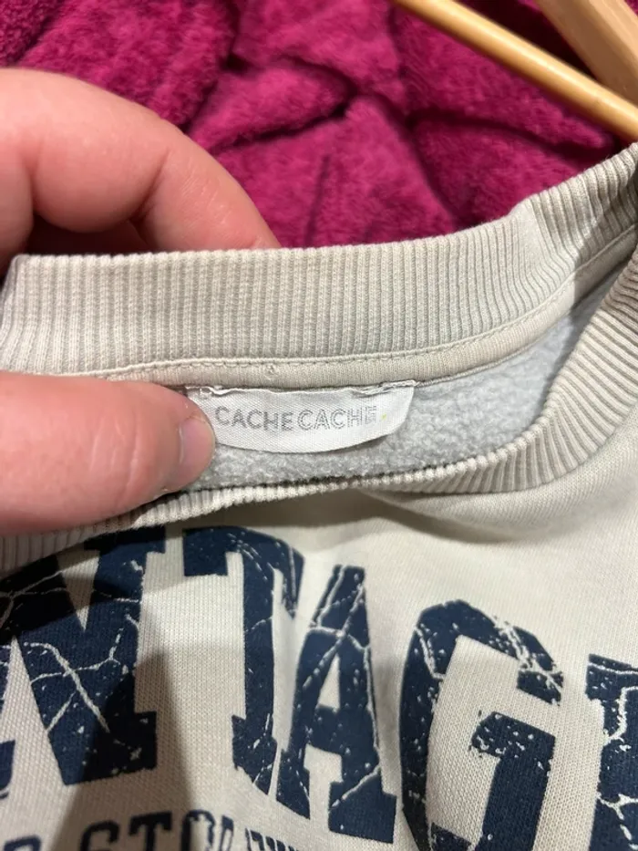 Sweat Cache Cache – Style Vintage - photo numéro 5