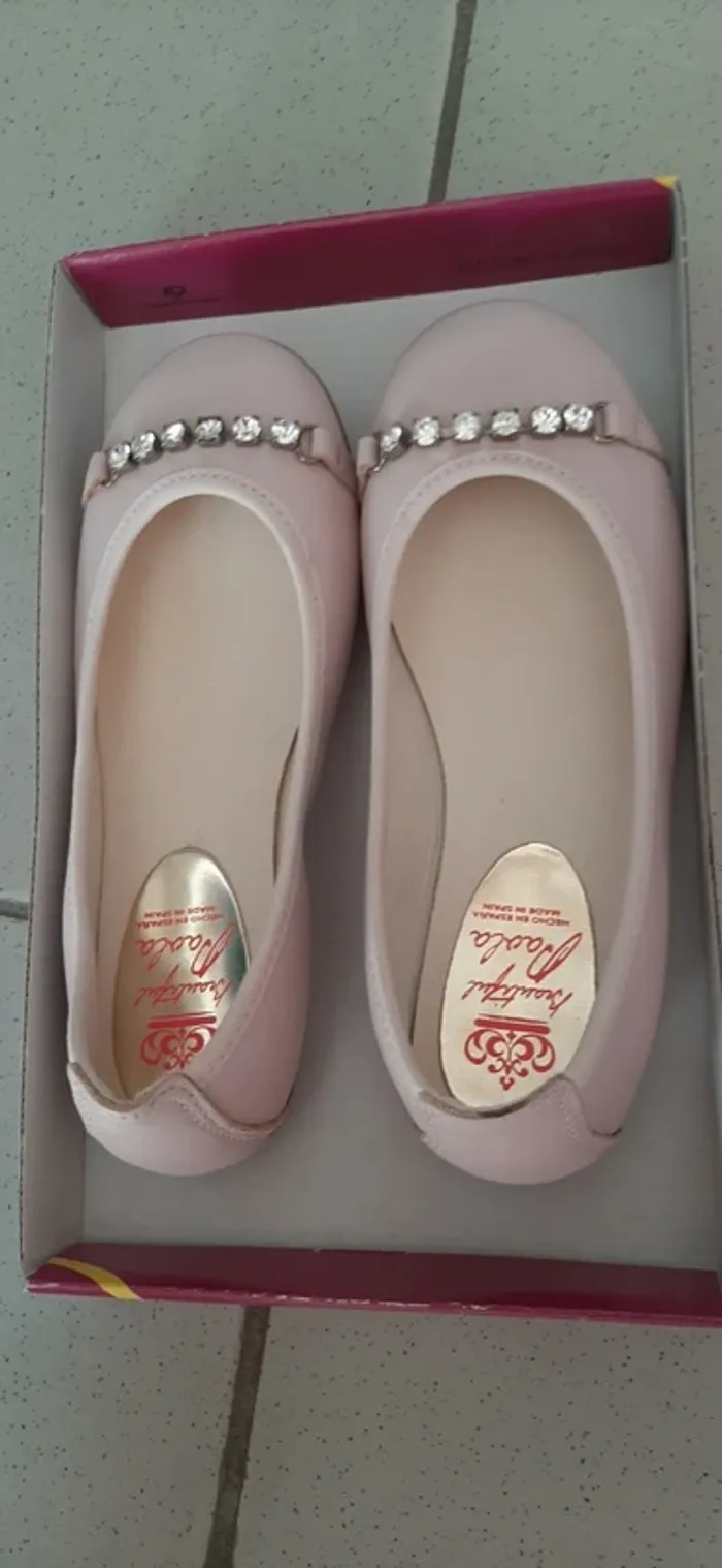 Ballerines fille en cuir PAOLA