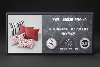 Set de 3 taies d’oreiller