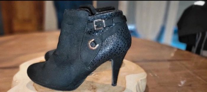 Bottines daim noir 39 - photo numéro 2