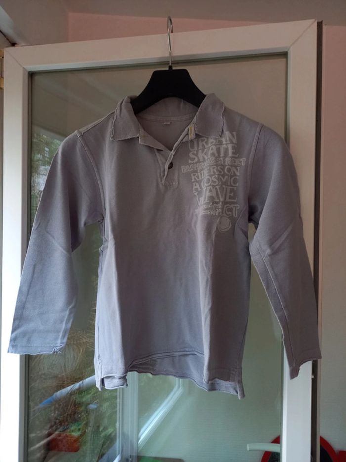 Tshirt manches longues gris vintage