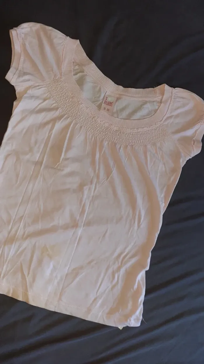 Tshirt rose clair bershka