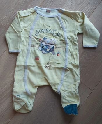 Pyjama velours jaune