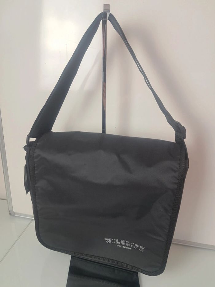 Wildlife grande pochette sacoche bandoulière noire neuve