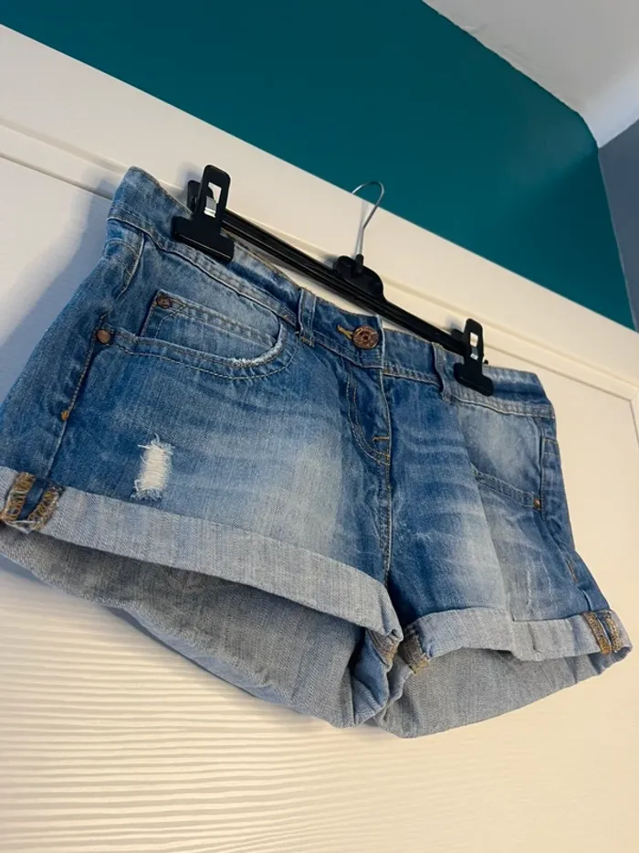🔹 Short en Jean Taille Haute – Gémo 🔹 - photo numéro 3