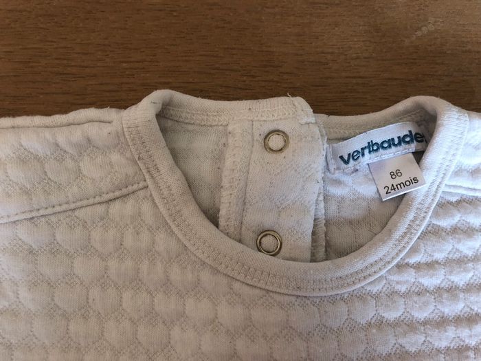 Pull 24 mois bébé fille. Vertbaudet. Crème - photo numéro 3